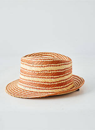 Chapeau forme chapeau paille beige AUREGA femme
