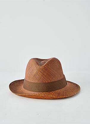 Chapeau bande anti-transpiration marron PANAMA HAT homme