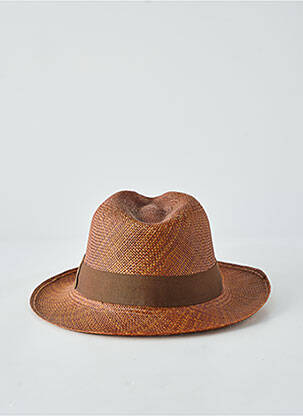 Chapeau bande anti-transpiration marron PANAMA HAT homme