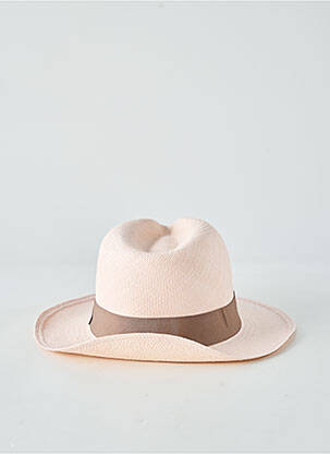 Chapeau forme chapeau paille rose PANAMA HAT femme