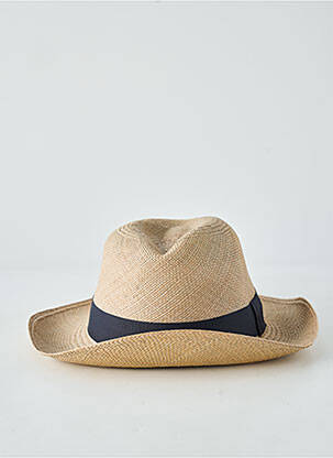 Chapeau forme chapeau paille noir PANAMA HAT femme