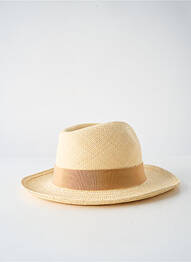 Chapeau bande anti-transpiration marron PANAMA HAT homme