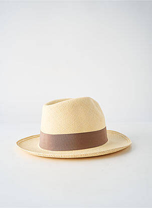 Chapeau bande anti-transpiration marron PANAMA HAT homme