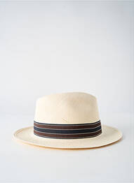 Chapeau bande anti-transpiration beige PANAMA HAT homme