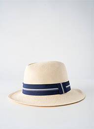 Chapeau imprimé rayures bleu PANAMA HAT homme