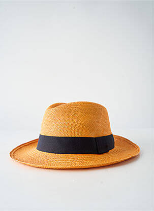 Chapeau  orange PANAMA HAT homme