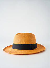 Chapeau bande anti-transpiration orange PANAMA HAT homme