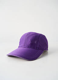 Casquette effet matière satinée violet HERMAN femme
