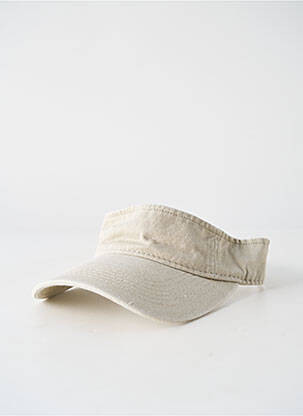 Casquette tissage popeline beige MTM femme