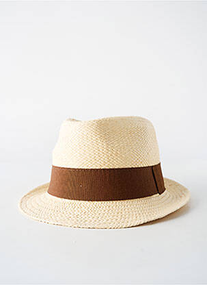 Chapeau bande anti-transpiration marron PANAMA HAT homme