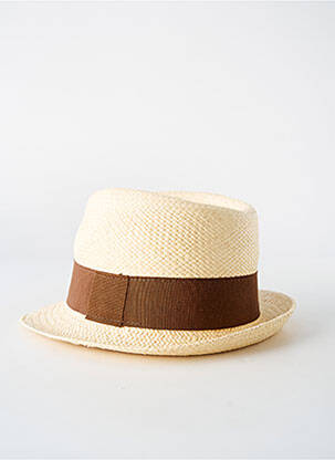 Chapeau bande anti-transpiration marron PANAMA HAT homme