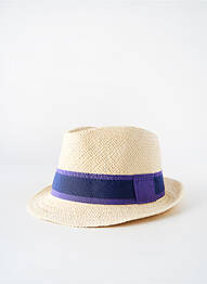 Chapeau bande anti-transpiration violet PANAMA HAT homme