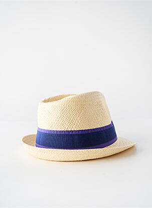Chapeau bande anti-transpiration violet PANAMA HAT homme