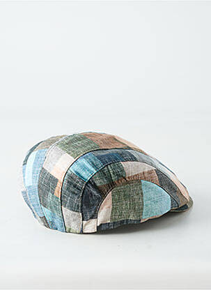 Casquette imprimé carreaux bleu MTM homme