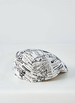 Casquette tissage popeline blanc MTM homme