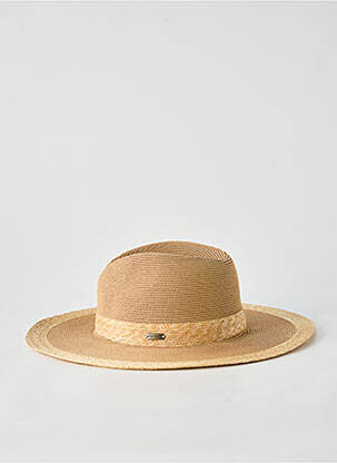 Chapeau forme chapeau paille beige AUREGA femme