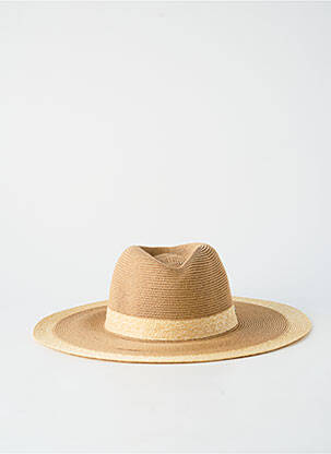Chapeau forme chapeau paille beige AUREGA femme