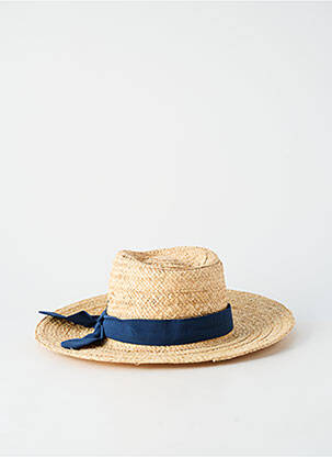 Chapeau forme chapeau paille beige AUREGA femme