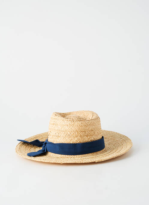 Chapeau forme chapeau paille beige AUREGA femme