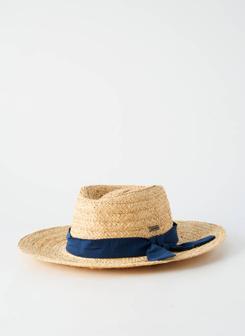 Chapeau forme chapeau paille beige AUREGA femme