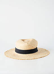 Chapeau bande anti-transpiration beige AUREGA homme