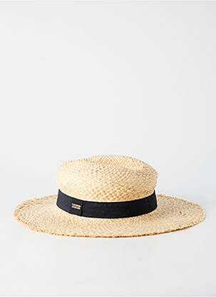 Chapeau bande anti-transpiration beige AUREGA homme
