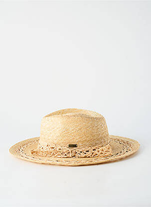 Chapeau forme chapeau paille beige AUREGA femme