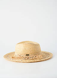 Chapeau forme chapeau paille beige AUREGA femme
