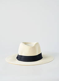 Chapeau bande anti-transpiration beige AUREGA femme