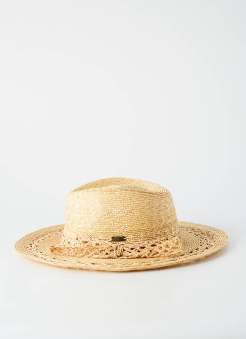 Chapeau forme chapeau paille beige AUREGA femme