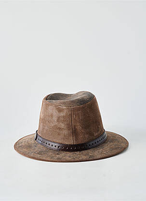 Chapeau tissage peau de pêche marron AUSSIE APPAREL homme