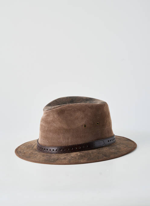 Chapeau bande anti-transpiration marron AUSSIE APPAREL homme