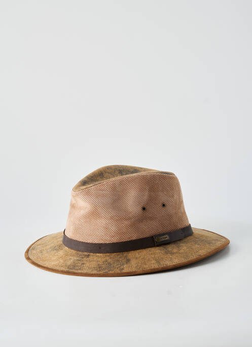 Chapeau bande anti-transpiration marron AUREGA homme