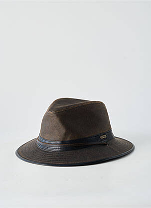 Chapeau bande anti-transpiration marron AUREGA homme