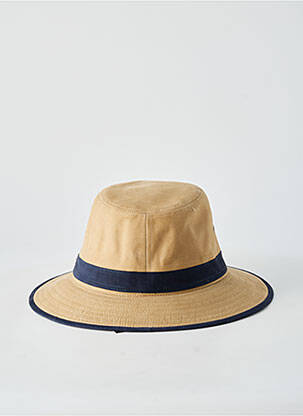 Chapeau tissage popeline beige AUREGA homme