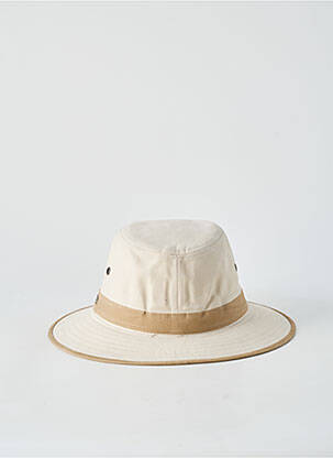 Chapeau tissage peau de pêche beige AUREGA homme