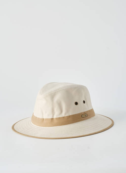 Chapeau bande anti-transpiration beige AUREGA homme