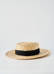 Chapeau bande anti-transpiration beige COUSTILLERES homme
