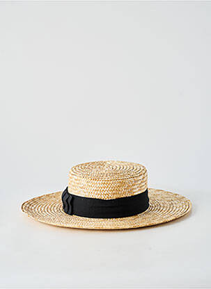 Chapeau bande anti-transpiration beige COUSTILLERES homme