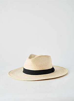 Chapeau forme chapeau paille noir AUREGA femme