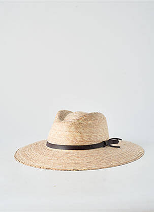 Chapeau forme chapeau paille beige AUREGA femme