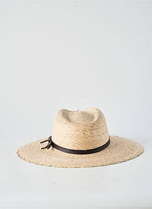 Chapeau forme chapeau paille beige AUREGA femme