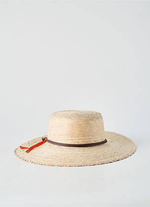 Chapeau forme chapeau paille beige ALESSANDRA femme