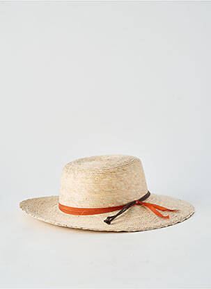 Chapeau forme chapeau paille beige ALESSANDRA femme