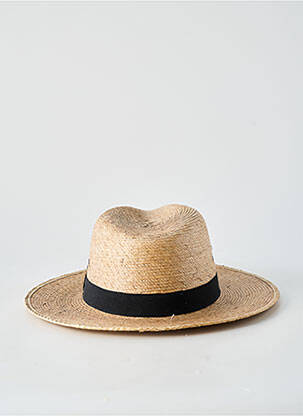 Chapeau forme chapeau paille beige AUREGA femme