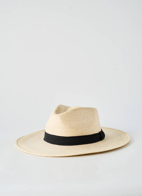 Chapeau forme chapeau paille noir AUREGA femme