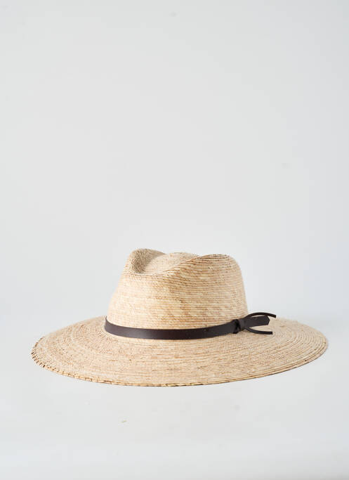 Chapeau forme chapeau paille beige AUREGA femme