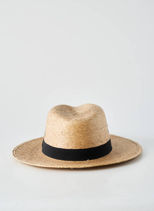 Chapeau forme chapeau paille beige AUREGA femme