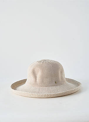 Chapeau bande anti-transpiration beige fonce HOUSE OF ORD femme