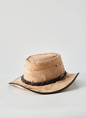 Chapeau tissage peau de pêche beige JACARU homme